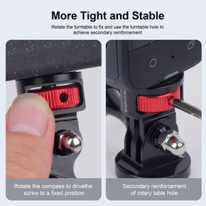 Kit adaptateur de montage de caméra en aluminium de 1/4 pouces pour Insta360 X4 X3 DJI Osmo Pocket 3 <span class=keywords><strong>GoPro</strong></span> 13 12 <span class=keywords><strong>11</strong></span> 10 - Product Image 5