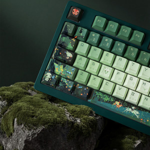 Keycaps Thème Princesse Mono-noke Personnalisés Profil Cherry PBT Sublimation par Teinture pour Clavier Mécanique à Switches MX 64/68/104/108 - Product Image 2