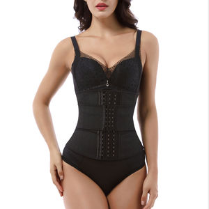 Faja Colombiana Transpirable Acolchada Antibacteriana Ecológica de Control Medio con 9 Varillas de Acero de Secado Rápido para Moldear el Cuerpo y Control Abdominal Deportiva - Product Image 2