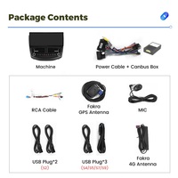 Radio de Coche Android de 12.3 Pulgadas con Navegación GPS Compatible con Ford Focus 2012-2018, CarPlay Inalámbrico, Android Auto, IPS, DSP, 4G, WiFi, Cámara de Reversa AHD