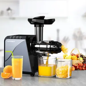 Exprimidor lento multifunción de cocina integral, máquina de jugo de frutas y verduras, máquina extractora de exprimidor de frutas en frío de bajo ruido