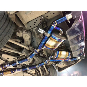 Échappement arrière Q50 3.0t Redsport Awd Rwd Q60 2.0T/2.5L/3.7L Downpipe en titane résonné à tube droit - Product Image 4