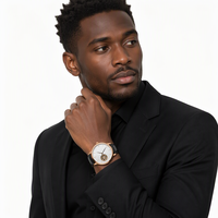 Montre mécanique de luxe pour homme avec tourbillon, étanche, en acier inoxydable, bracelet en cuir