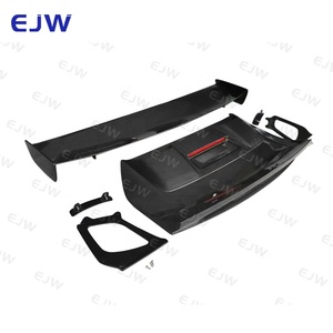 Alerón Trasero de Fibra de Carbono Seca de Doble Capa Estilo GT3RS Mejorado para Porsche <span class=keywords><strong>911</strong></span> 991, Reemplazo Específico para el Compartimento de Equipaje - Product Image 2