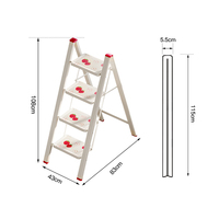 Échelle multifonctionnelle en alliage d'aluminium pliable pour la maison et l'hôpital Application d'escalier pliant
