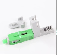 Connecteur rapide SC/APC à fibre optique vert simple pour câble de branchement FTTH intérieur ZS-N712