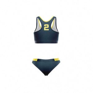 Maillot de volley-ball de plage sans manches personnalisé de haute qualité pour femme, design tendance, soutien-gorge de fitness pour filles - Product Image 3