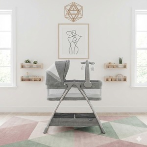 Cuna de bebé de malla antiasfixia de calidad premium, cuna estable con compartimento de almacenamiento, cuna para bebé - Product Image 6