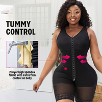 Eurotex Tekstil Ticaret Robe gainante intégrale sculptante Fajas Colombianas pour femme avec contrôle du ventre
