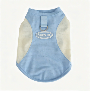 Chaleco Transpirable de Malla para Mascotas, Camiseta de Secado Rápido para Perros y Gatos, Ropa Ligera de Verano con Soporte para Etiqueta de Identificación - Product Image 1