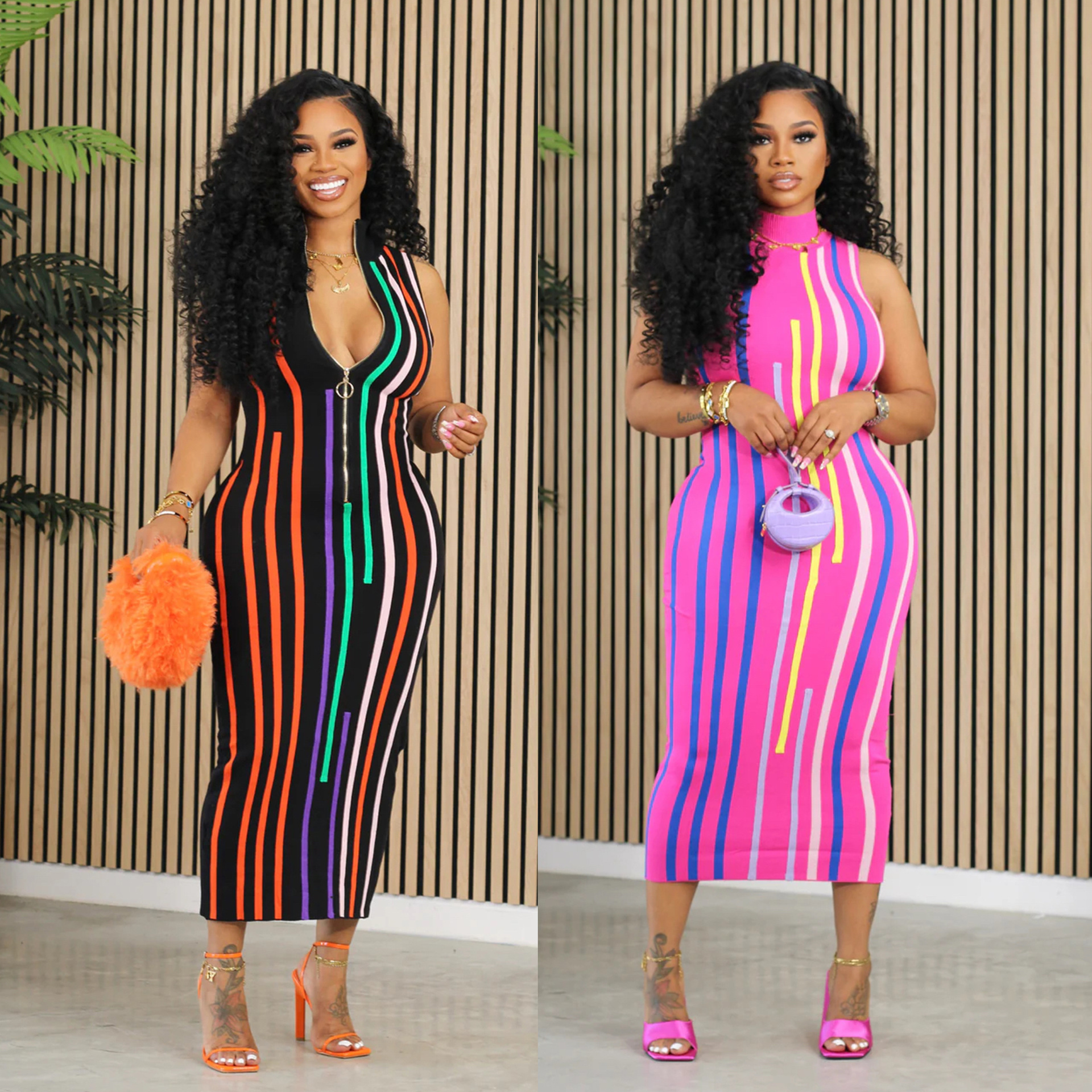 Shop Sexy Zipper Front Dress - Latest Women's Fashion