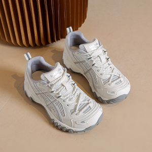 <span class=keywords><strong>Zapatillas</strong></span> Deportivas Plateadas Metálicas Retro para <span class=keywords><strong>Mujer</strong></span> 2026 - <span class=keywords><strong>Zapatillas</strong></span> Chunky de Malla Transpirable - <span class=keywords><strong>Zapatillas</strong></span> Vintage Casuales para Caminar al Aire Libre - Product Image 6