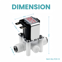24v Quick Fit distributeur d'eau purificateur chasse électrovanne pour purificateur d'eau distribution d'eau