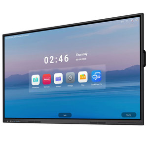 Monitor LCD inteligente Hissview de 55, 65, 75, 85, 86, 98 y 110 pulgadas con pizarra táctil de 40 puntos, cámara integrada, micrófono y panel interactivo. - Product Image 1