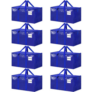Bolsa organizadora de ropa Ukeetap, bolsa de almacenamiento rectangular azul de gran capacidad con cremallera para ropa y ropa de cama - Product Image 1