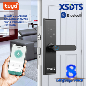 Xsdts tuya wifi thông minh khóa cửa có tính năng sinh trắc học vân tay thẻ Key và tạm thời mật khẩu truy cập - Product Image 4