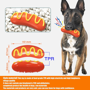 Jouet pour <span class=keywords><strong>chien</strong></span> de grande taille en forme de hot-dog, pour chiens de taille moyenne/grande, pour mâcheurs agressifs, jouets <span class=keywords><strong>à</strong></span> mâcher durables pour animaux de compagnie - Product Image 3