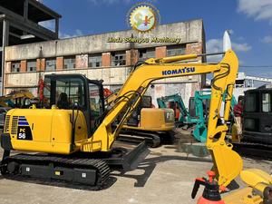 Komatsu PC56-7 d'occasion certifié, 90% neuf, mini-excavatrice de 5 tonnes, poids opérationnel, construction urbaine, moteur Kawasaki, pompe, roulement - Product Image 3
