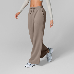 <span class=keywords><strong>Pantalon</strong></span> large Vractive en coton-polyester pour <span class=keywords><strong>femme</strong></span>, coupe droite, avec cordon de serrage et poches latérales, idéal pour le sport et les loisirs. - Product Image 2