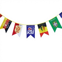 Drapeau de prière tibétain bouddhiste Lungta Windhorse en satin imprimé numériquement 10x10 pouces avec logo personnalisé