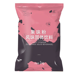 Multirasa teh susu bubuk stroberi mangga oranye untuk teh susu 1KG jus buah minuman bubuk instan bahan teh gelembung - Product Image 2