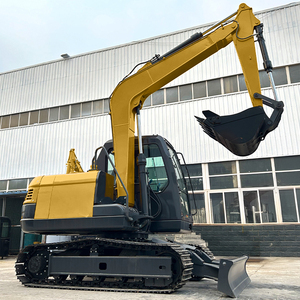 Excavatrice hydraulique sur chenilles d'occasion certifiée CE, 6 tonnes, avec grappin à bois et brise-roche, moteur diesel EPA, capacité de 8 à 9 tonnes - Product Image 4
