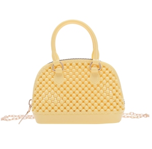 新款彩色迷你包女孩硬币包儿童手袋设计师聚氯乙烯镂空女式小包 - Product Image 4