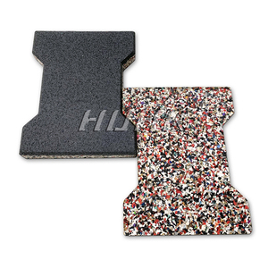 Baldosas de Caucho Antideslizantes para Exteriores <span class=keywords><strong>HUHA</strong></span> de 25 mm, Baldosas de Caucho Duraderas con Diseño de Hueso de Perro, Suelo Protector de Caucho para Parques Infantiles - Product Image 4