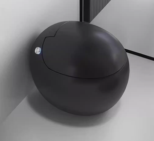 Luxury Silver <strong>Gray</strong> Black Bathroom Sanitary Ware One Piece Intelligent WC <strong>Toilet</strong> Bowl Round S-Trap Automatic Smart <strong>Toilet</strong> - Product Image 3