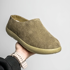 Mules personnalisées pour femmes, dernières tendances, vente en gros, chaussures plates décontractées en daim, style sabot <span class=keywords><strong>de</strong></span> <span class=keywords><strong>jardin</strong></span>, avec nœud, respirantes et résistantes à l'usure - Product Image 3