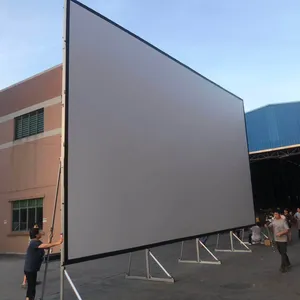 Pantalla de proyección de plegado rápido para proyector de películas al aire libre, portátil, 8x6m, 10x6m