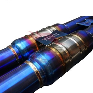 Escape trasero con válvulas Vortex Burnt Blue Titanium para BMW G07 X7 M50i M60i 4.4T N63 Performance Muffler - Product Image 6