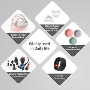 Masque oculaire VR sur mesure en silicone liquide surmoulé, moulage par injection <span class=keywords><strong>plastique</strong></span> LSR, toucher doux, fabricant OEM - Product Image 4