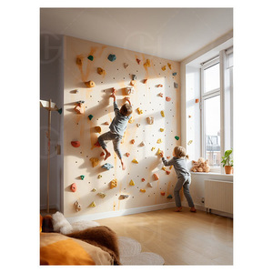 Ensemble d'échelles murales en bois pour enfants, mur d'<span class=keywords><strong>escalade</strong></span> avec toboggan, pour l'intérieur et l'extérieur, idéal pour l'éducation, la maison et le jardin, vente en gros - Product Image 1