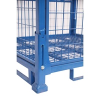 Équipement logistique, cage de stockage en métal de 1 tonne, panier, boîte, conteneur, cage en acier à mailles métalliques, caisse pour pièces automobiles