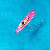Planche de paddle gonflable Drop Stitch Yoga SUP large et stable pour débutants, fitness, avec pont en EVA, personnalisable OEM