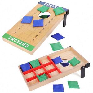 Juego de Mesa Familiar 2 en 1: Juego de Lanzamiento de Sacos de Arena de Madera para Escritorio - Product Image 1