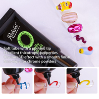 DIY 3D Nail Designs French Manicure Gel Wholesale Nail Art Uv Colored Soft 3D Multifunctional Gel Polish