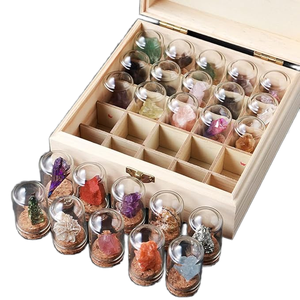 Juego de muestras de minerales de cristal natural sin procesar de 25 piezas, artesanías de cristal de estilo antiguo para decoración de interiores y regalos - Product Image 2