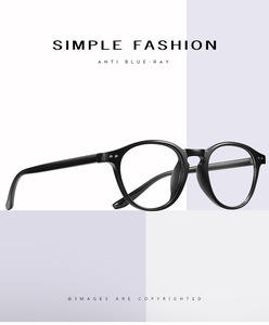 Top Tr90 Anti Bleu Pour Bloquer La Lumière Lunettes D'ordinateur Té<span class=keywords><strong>l</strong></span>éphone Portable Bluelight Blocage Protection Lunettes Rondes - Product Image 2