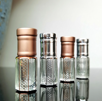 En stock – Flacon roll-on de luxe en verre vide de 3 ml et 5 ml, style Moyen-Orient, pour parfum et huiles essentielles, idéal pour le massage