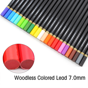 Ensemble de crayons de couleur sans bois EN71 personnalisés, crayons de couleur sans bois solubles dans l'eau, crayons de couleur sans bois pour le dessin des enfants - Product Image 6