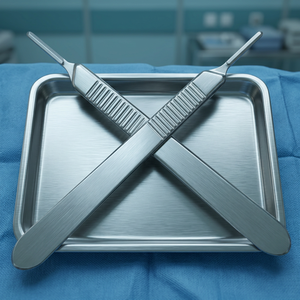 Manche de scalpel en acier inoxydable, manche de couteau chirurgical réutilisable, instrument manuel pour lames - Product Image 2