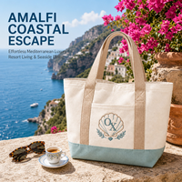 Sac fourre-tout en toile brodé personnalisé motif coquillage, sac à main bateau tricolore avec poche avant pour la plage, les vacances et les voyages