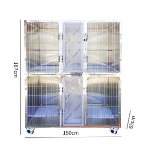 Lüks Paslanmaz Çelik Kedi Oyun Evi, Aktivite Bölmeleri ve Özelleştirilebilir Yapısıyla Küçük Hayvanlar İçin İç/Dış Mekan Kullanımına Uygun - Product Image 1