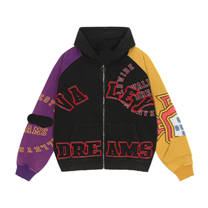 Sweater Hoodie Trendy Motif Hati Retro Katun Amerika Gaya Hip Hop Jalanan Baru untuk Tampilan Cantik Merentas Batas - Product Image 5