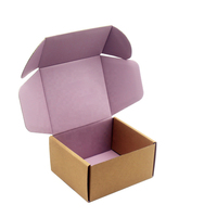 Boîte d'expédition en carton ondulé personnalisée avec logo, en matériaux recyclés, pour bougies Mason, avec pelliculage mat et gaufrage, en forme d'avion