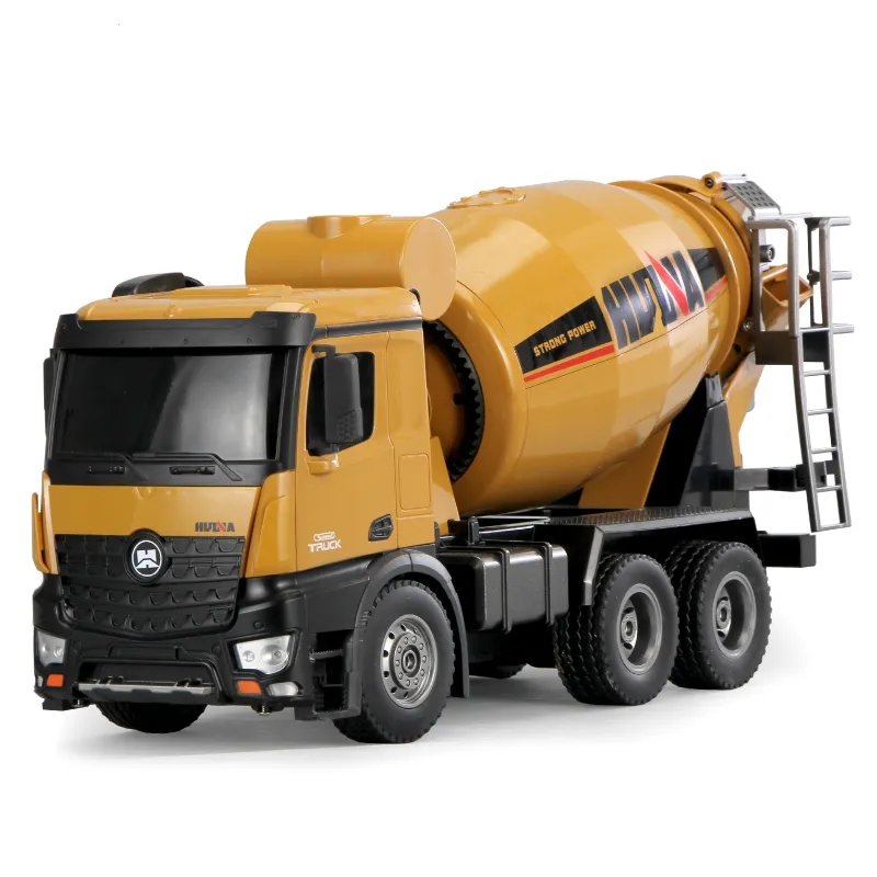 1/14 scale 10 channel rc car Huina 1574 remote control concrete mixer agitating lorry construction model truck