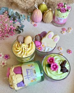 LANJO Wholesale Easter Themed Scented <b>Candles</b> Handmade Soy Wax Jar <b>Candles</b> <b>Long</b>-<b>Lasting</b> <b>Candles</b> for Holiday Home Party Decor - Product Image 2