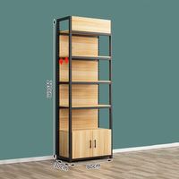 Présentoir de Magasin Durable pour Parfumerie, Étagères de Centre Commercial en Bois et Métal, 5/6/7 Niveaux, Légèrement Robuste, Revêtement Poudré, Facile à Assembler